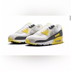 Nike Air Max 90 "White/Lightning/Photon Dust/Light Smoke Grey -13M
